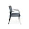 Lesro Newport 2 Seat Tandem Seating Metal Frame No Center Arms, Black, RF Serene Upholstery NP1501 - alternate 2